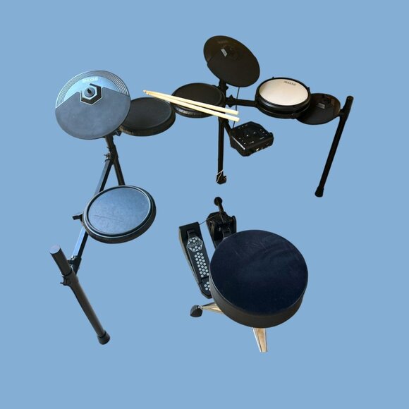 Simmons SD200 Electronic Drum Kit W/ Drumsticks Pedal & Adjustable Stool - Picture 1 of 8
